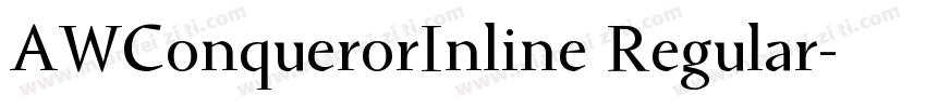 AWConquerorInline Regular字体转换